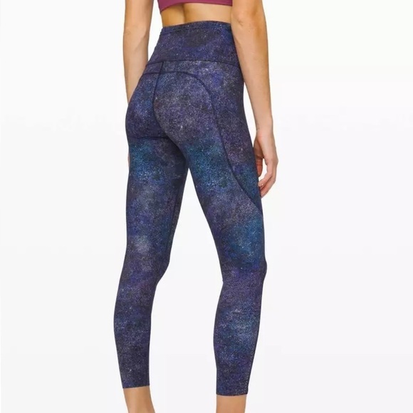 Lululemon Fast Free Tight II 25" *Nulux Polar Lights Blue Multi | SIZE: 6 - Picture 4 of 12